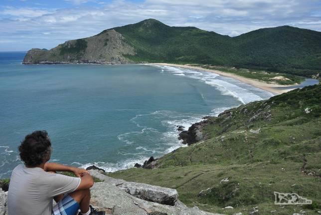 Depois de quase duas horas de caminhada, a chegada à praia da Lagoinha do Leste, na costa sul de Florianópolis, em Santa Catarina